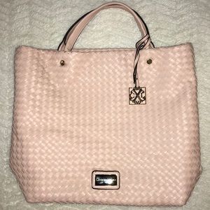 Christian Lacroix Woven Tote Pink